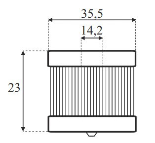 Фільтр газовий пропан Certools F701 для рідкої фази D6 М10х1 Фільтр газовий пропан Certools F701 для рідкої фази D6 М10х1